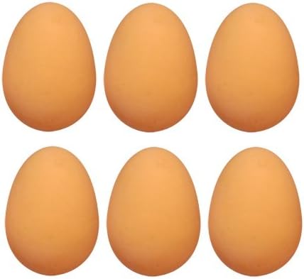 Henbrandt 6 x Bouncy Eggs Rubber Balls - Fake Eggs