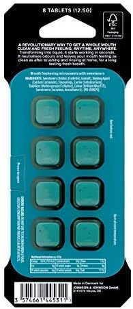 Listerine Go! Tabs Sugar Free Tablets with Clean Mint Flavour for Fresh Breath On-the-Go