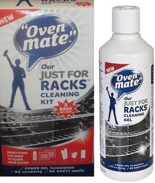Oven Mate Just for Racks Cleaning Gel Kit - with Gloves, Bags, Sponge & More!