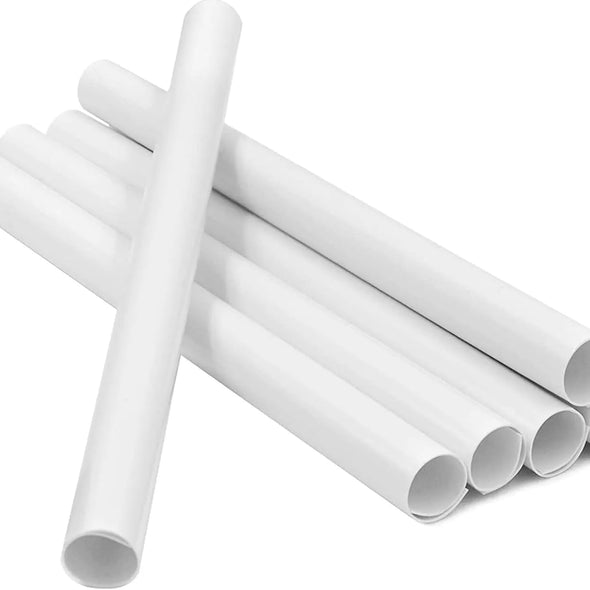 Blackspur Radiator pipe covers sleeves white 15mm - 8 pack