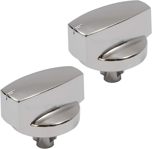Genuine Belling 444445412 444445413 1000DF Oven Cooker Hob Temperature Control Knob (Silver/Chrome, Pack of 1, 2, 3, 4, 5 or 6 Knobs)