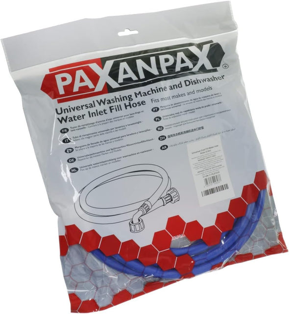 Paxanpax 37-UN-11 Universal Washing Machine & Dishwasher Cold Fill Water Inlet Hose, Blue