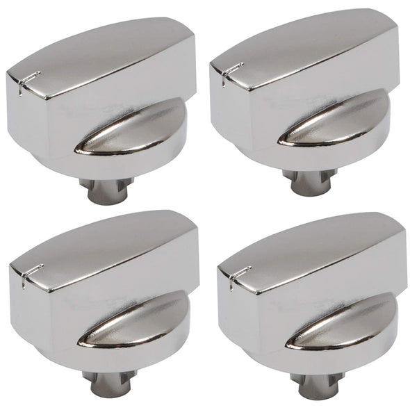 Genuine Belling 444445412 444445413 1000DF Oven Cooker Hob Temperature Control Knob (Silver/Chrome, Pack of 1, 2, 3, 4, 5 or 6 Knobs)