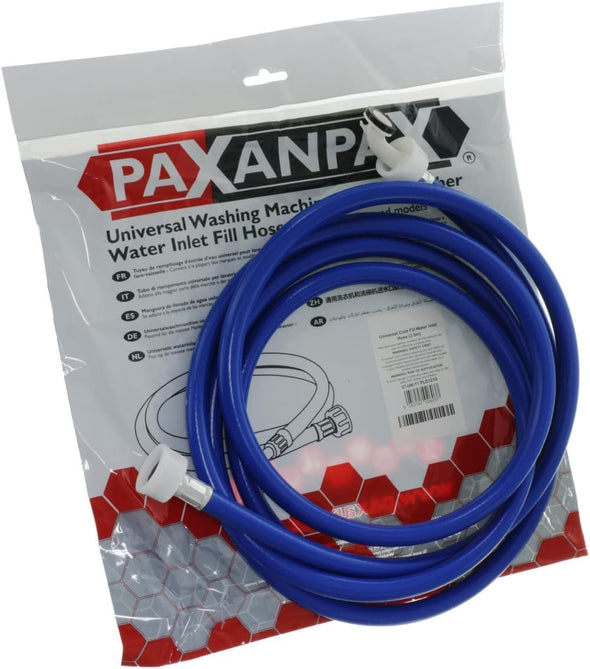 Paxanpax 37-UN-11 Universal Washing Machine & Dishwasher Cold Fill Water Inlet Hose, Blue