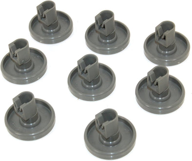Zanussi Dishwasher Lower Basket Wheel Pack Of 8. Genuine part number 50286965004