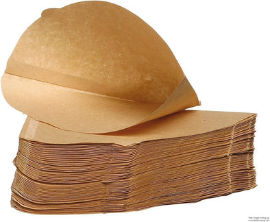 EK Supplies Pack of 100 - Unbleached Coffee Papers - Size Four (4)