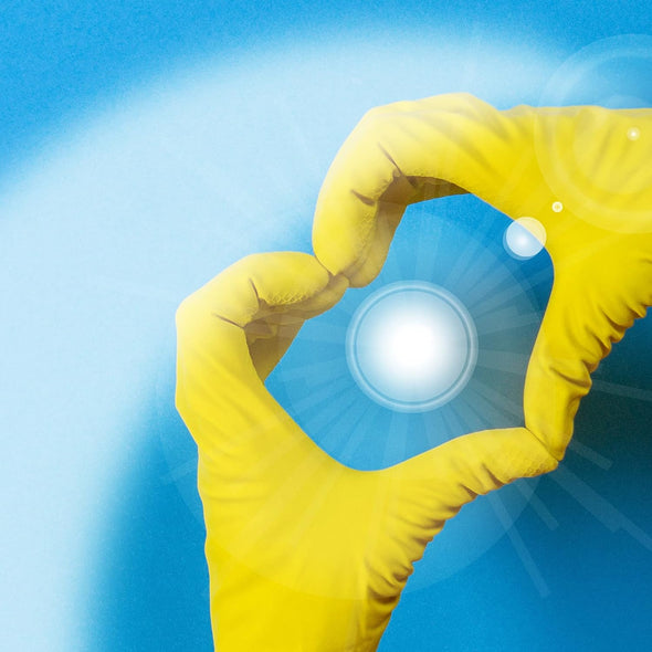 Duzzit Household Gloves, Rubber Gloves, 2 Pairs, Medium