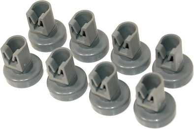 Zanussi Dishwasher Grey Upper Basket Wheels - Pack Of 8 (Genuine part number 50286967000)