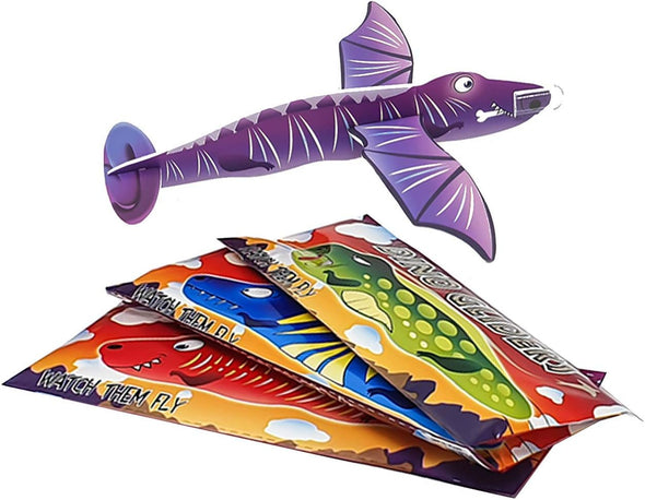 Henbrandt 12x Dinosaur Gliders (4 Assorted Designs)