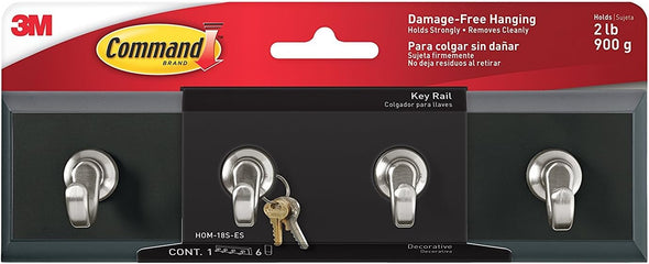 Command HOM-18S-ES Key Rail Slate with 1 Rail/4 Strips