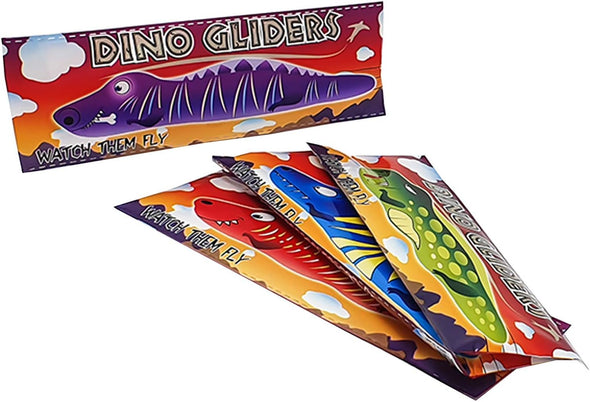 Henbrandt 12x Dinosaur Gliders (4 Assorted Designs)