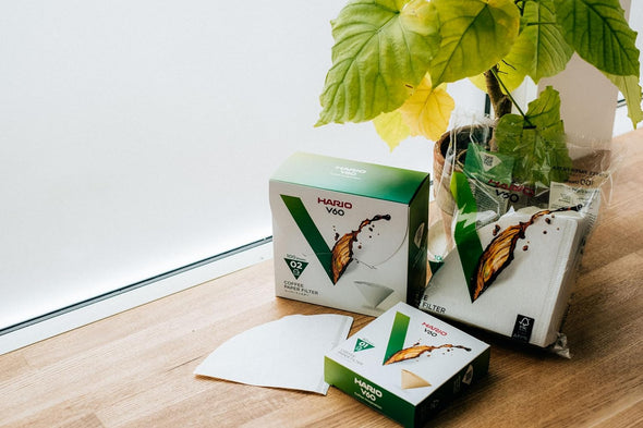 Hario V60 Coffee Filter Papers 40 Sheets, White, Size 3-40pcs