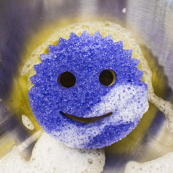 Scrub Mommy Dual Sided Cleaning Sponge 3 Pack - Firm Scrubber and Gentle Sponge in one - Scrub Daddy Texture Changing Scourer - Non Scratch Sponge Perfect for Home, Kitchen, Garage and car Detailing