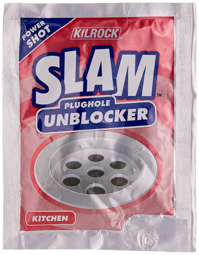 Kilrock 182083 SLAM Kitchen Plughole Un-Blocker - Red
