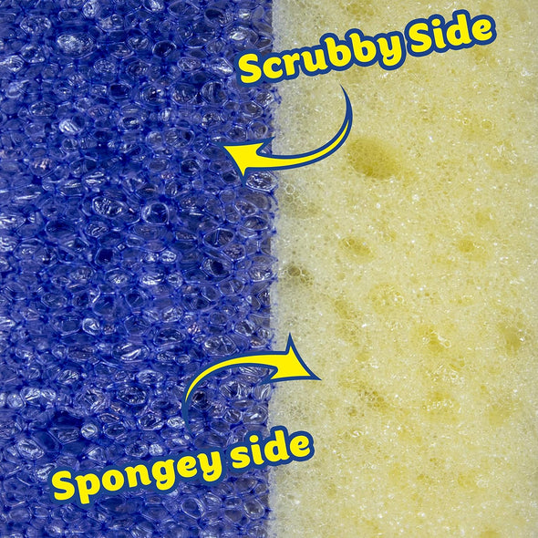 Scrub Mommy Dual Sided Cleaning Sponge 3 Pack - Firm Scrubber and Gentle Sponge in one - Scrub Daddy Texture Changing Scourer - Non Scratch Sponge Perfect for Home, Kitchen, Garage and car Detailing