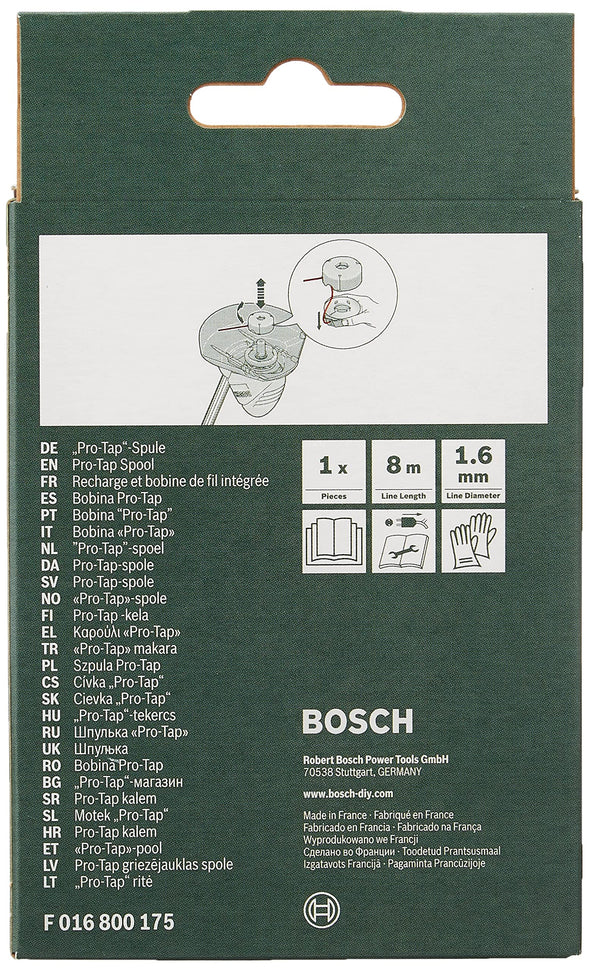 Bosch f016800175 Ersatz 8 m x 1,6 mm pro Armatur Spule für einfach Trim und Combi Trim Modelle