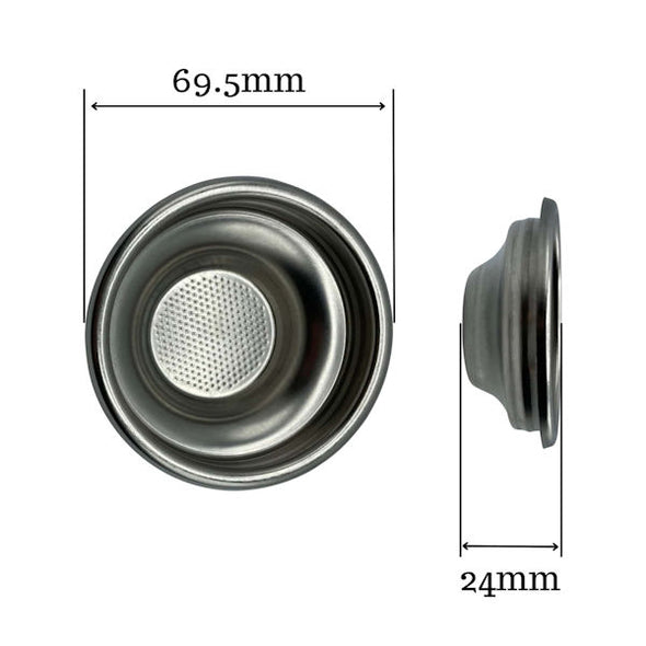 7 - 8 GRM SINGLE FILTER BASKET - EXTERNAL RIDGE