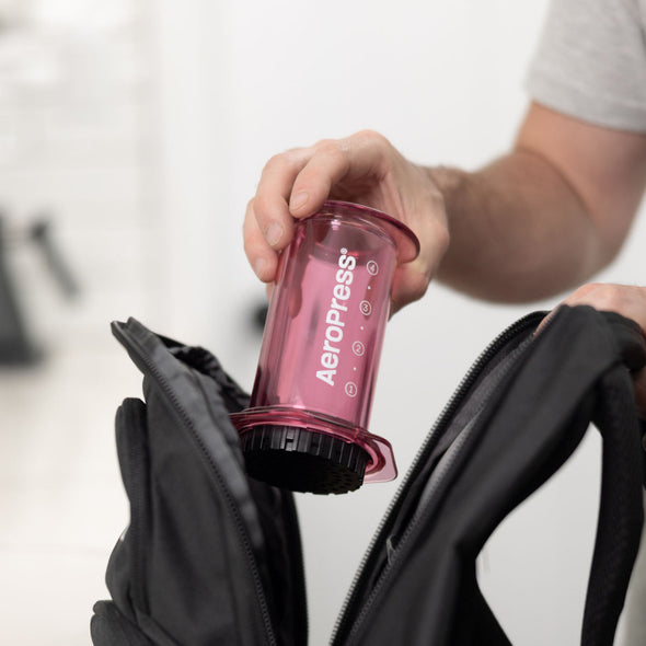 AEROPRESS CLEAR PINK COFFEE MAKER