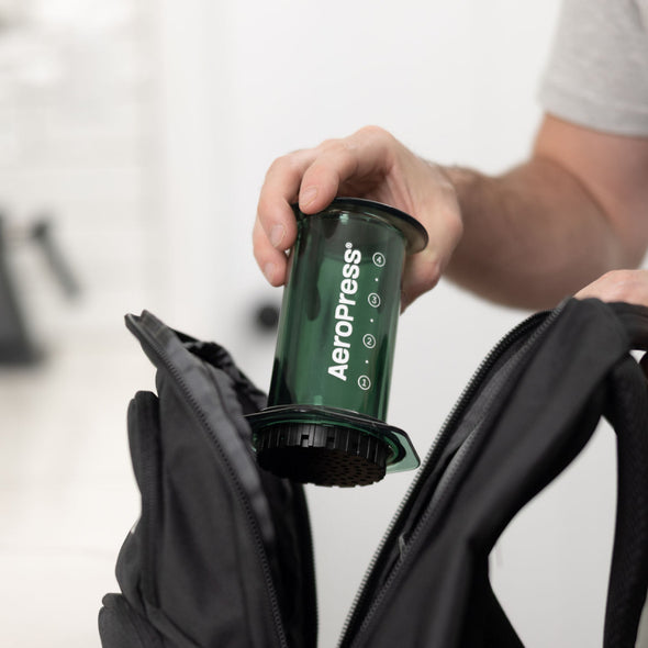 AEROPRESS CLEAR GREEN COFFEE MAKER