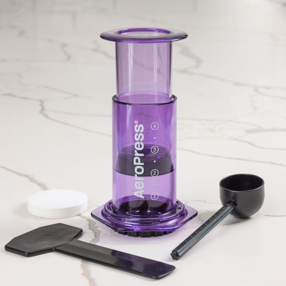 AEROPRESS CLEAR PURPLE COFFEE MAKER