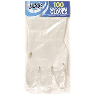 3 X Pack of 100 Disposable Clear Gloves - Quailitas Limited