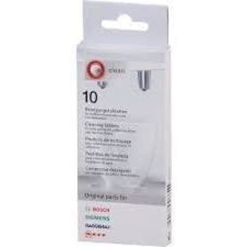 Bosch Original Tassimo Cleaning Tablets (1 Box of 10 Tablets) c/w FREE Cadbury Chocolate Bar (Bosch Pt No 310575) - Quailitas Limited