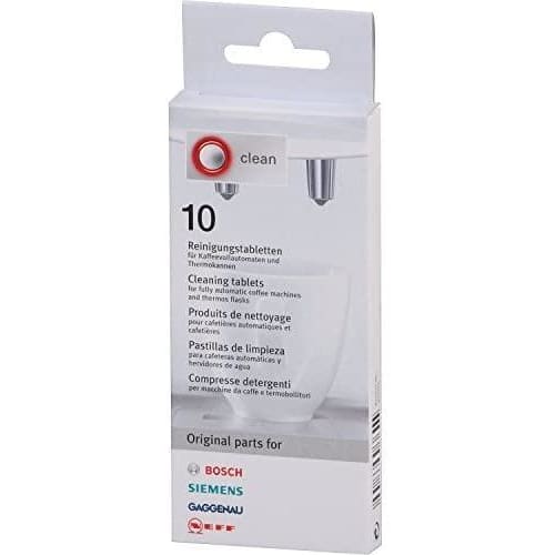 Bosch Original Tassimo Cleaning Tablets (1 Box of 10 Tablets) c/w FREE Cadbury Chocolate Bar (Bosch Pt No 310575) - Quailitas Limited