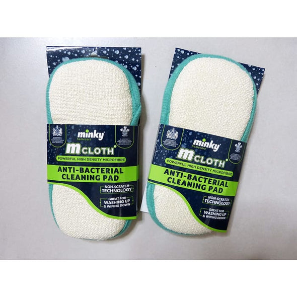 Bundle of 2 - Minky M Cloth Anti Bacterial Cleaning Pad - Mrs Hinch - Quailitas Limited