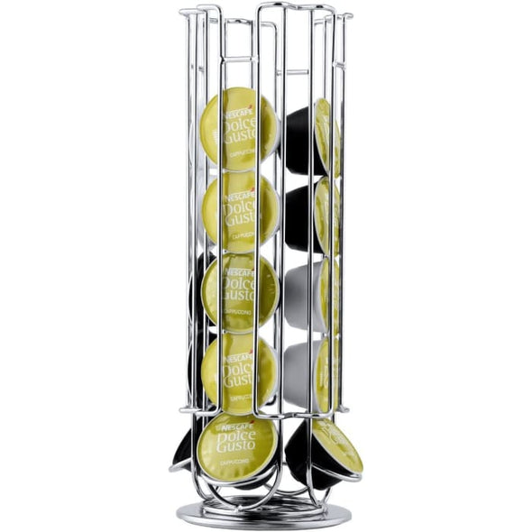 Coffee Pod Holder,Kealive Coffee Holder, Dolce Gusto 24 Coffee Pod 360° Rotating Holder Rack, Capsule Stand, 32.5 X 12.0X 12.0 CM - Quailitas Limited