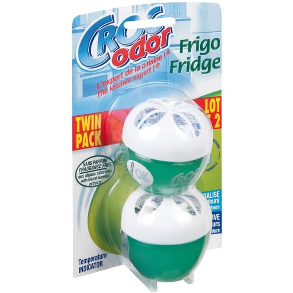 Croc Odor Twin Pack Fridge Fresh Deodoriser Neutraliser Odour Freshener Food Safe - Quailitas Limited