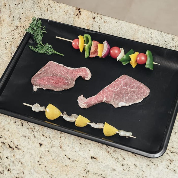 Heavy Duty Teflon Non Stick Oven Liner 40cm x 50cm PERFECT FOR FAN ASSISTED OVENS - Quailitas Limited