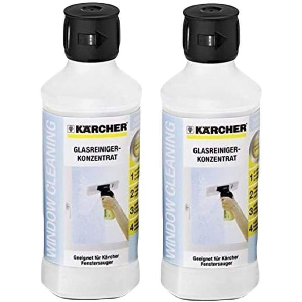 Karcher RM500 Window Vac Glass Cleaning Concentrate, 500ml(Pack of 2) - Quailitas Limited