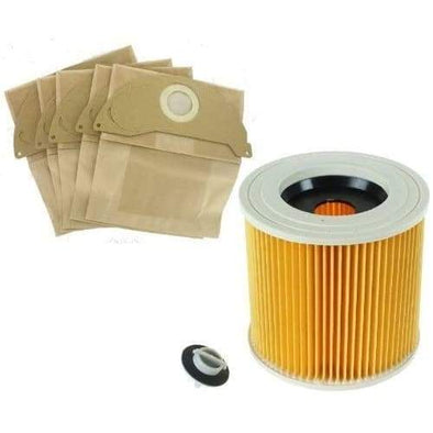 Karcher Wet & Dry Vacuum Cleaners Bags and Filter Set - Quailitas Limited
