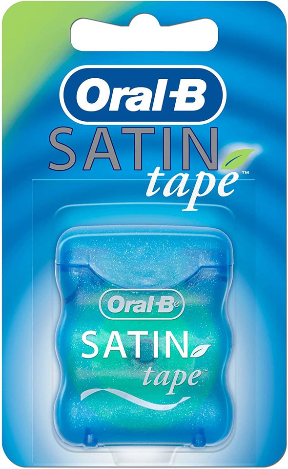 Oral-B Satin Tape Dental Floss, Mint Flavor, Pack of 2