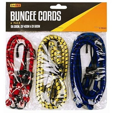 NEW BUNGEE STRAPS CORDS SET WITH HOOKS ELASTICATED ROPE CORD VARIOUS SIZE - Quailitas Limited