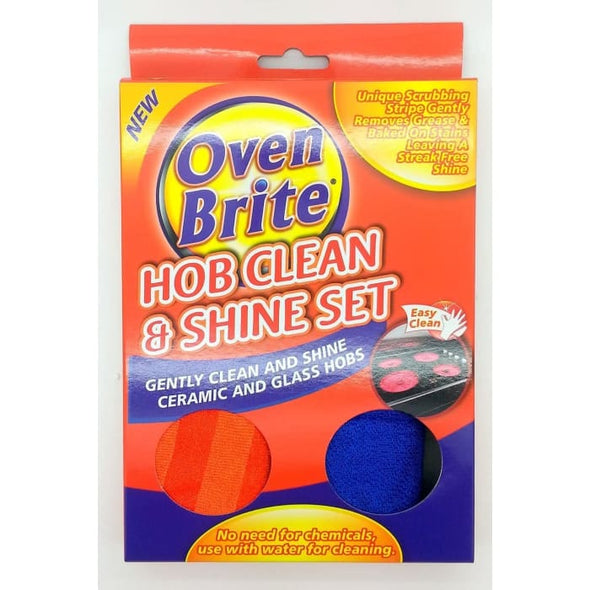 Oven Brite Hob Clean and Shine Set Ceramic and Glass Hobs Cleaner - Quailitas Limited