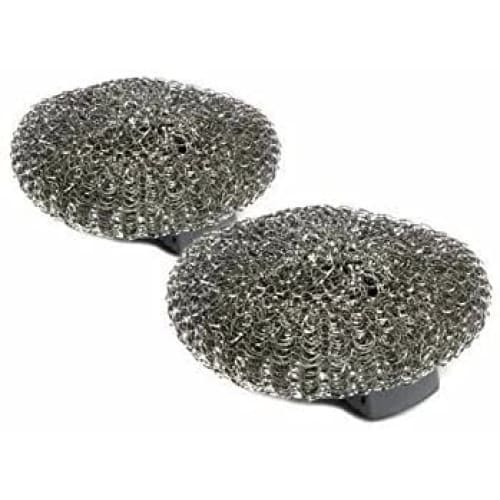 Pack of 2 Dishmatic Steel Scourer Refill Heads for Cleaning BBQ's, Hot Plates, Steel Pots & Pans - Quailitas Limited
