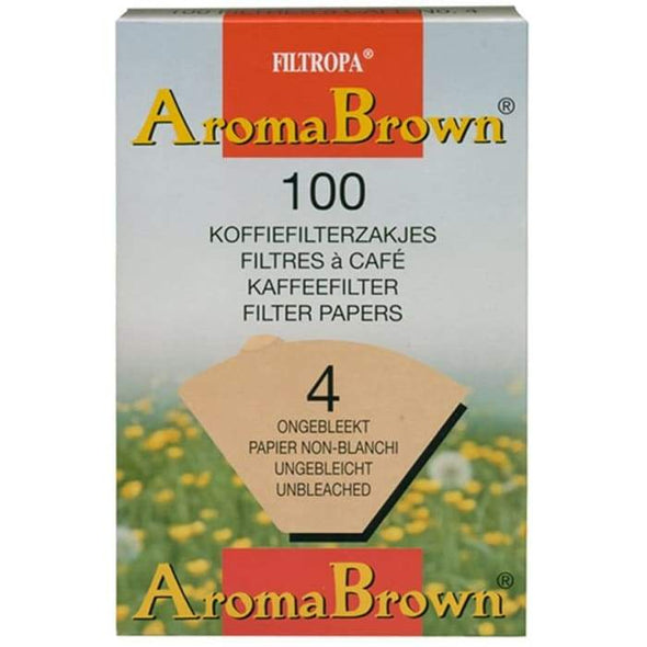 Pack of 80 - Unbleached Coffee Filter Papers - Size Four - Quailitas Limited