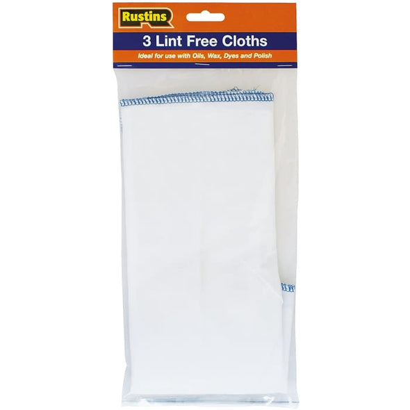 Rustins Lint Free Cloths - 3 x 300mm square - Quailitas Limited