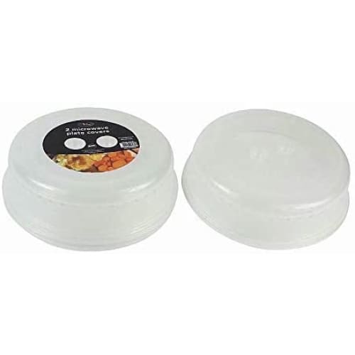 Set of 2 Ventilated Microwave Food Plate Dish Cover Kitchen Cooking - Quailitas Limited