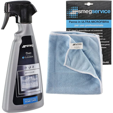 Smeg Genuine Oven Cooker Cleaning Kit Cleaner Degreaser Spray Bottle & Ultra Microfibre Cloth - Quailitas Limited