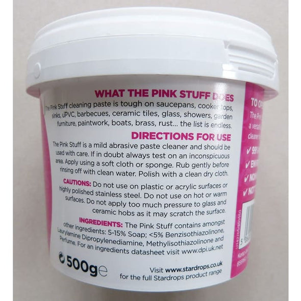 Stardrops Pink Stuff Miracle Cream Cleaner 500ml + Paste 500g + Minky M Cloth Anti Bacterial - Mrs Hinch - Quailitas Limited