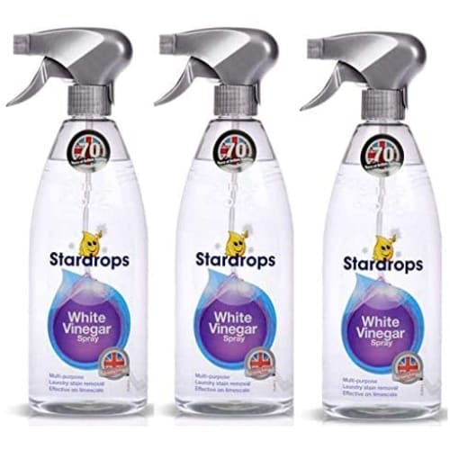 Stardrops White Vinegar Multi Surface Cleaner 750ml Spray {1,3 & 6 Bottles}. UKB (3 Bottles) - Quailitas Limited