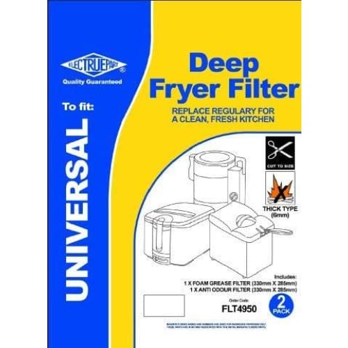 Universal Deep Fat Fryer Filters (Grease Filter & Anti Odour Filter Set) - Quailitas Limited