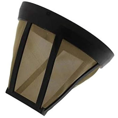 Universal Size 4 Permanent Coffee Filter Made with Long Lasting Gold Tone Stainless Steel Mesh Replaces Paper Filters - Quailitas Limited